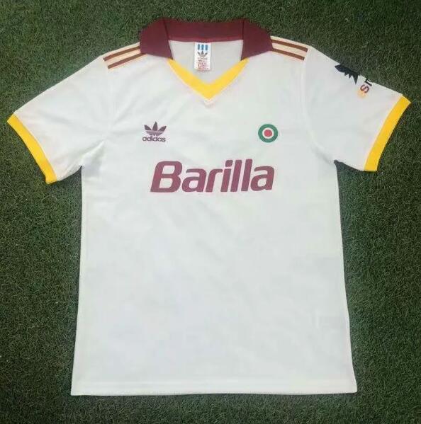 1991-92 Roma Retro Away Kit Soccer Jersey